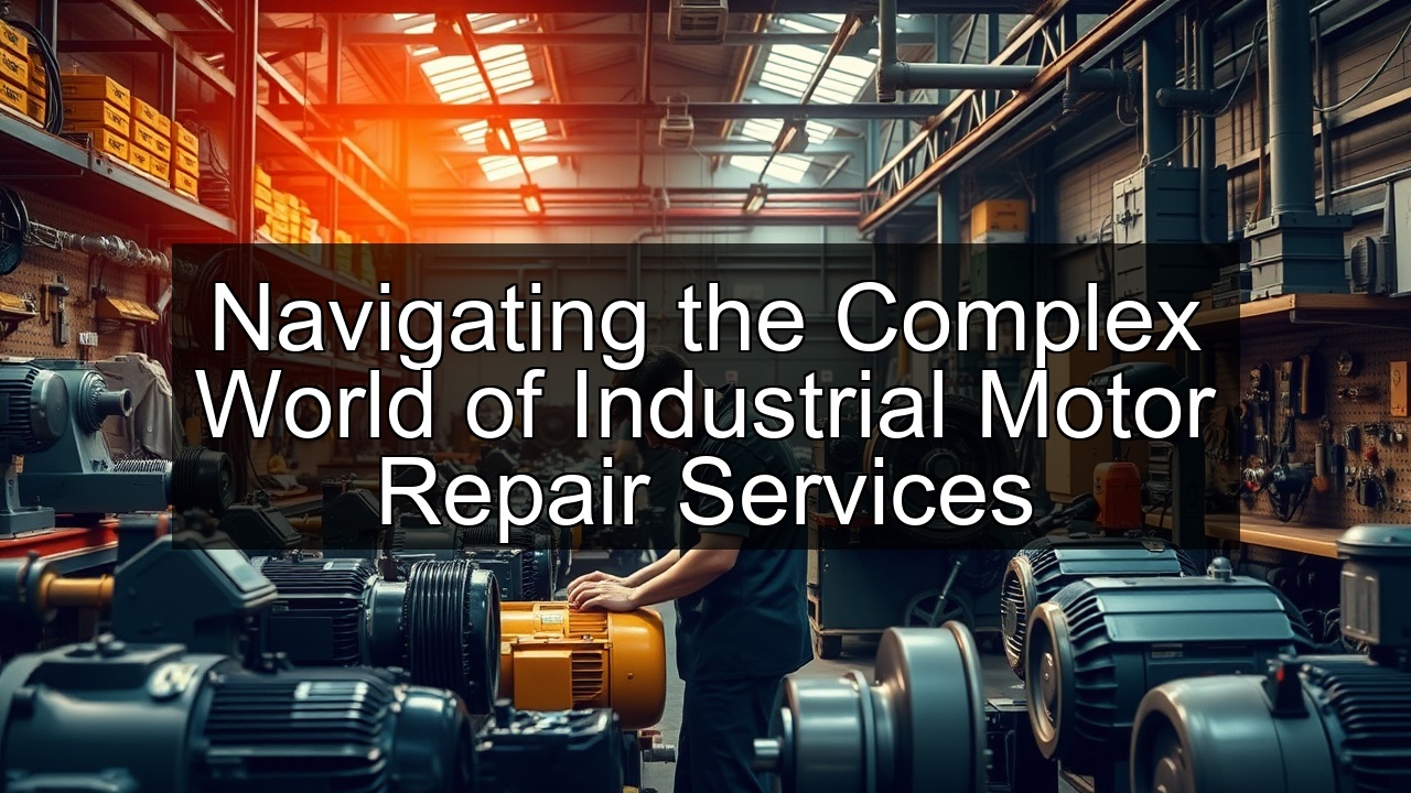 ac repair services for electric motors catastrophic failures ac motor repair services generator